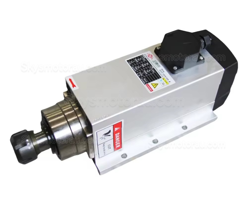 6kW Air Cooled CNC Spindle Motor GDZ120x103-6 ER32 Collet 220V/380V 18000RPM 400Hz
